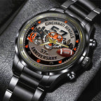 Cincinnati Bengals 57th Anniversary 2025 Black Stainless Steel Watch – TANTN18025