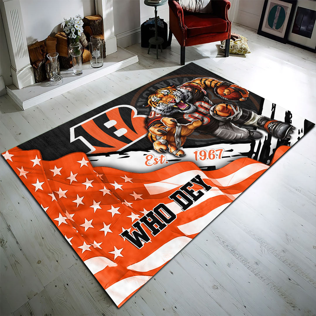 Cincinnati Bengals Rectangular Rug – HOATT13156