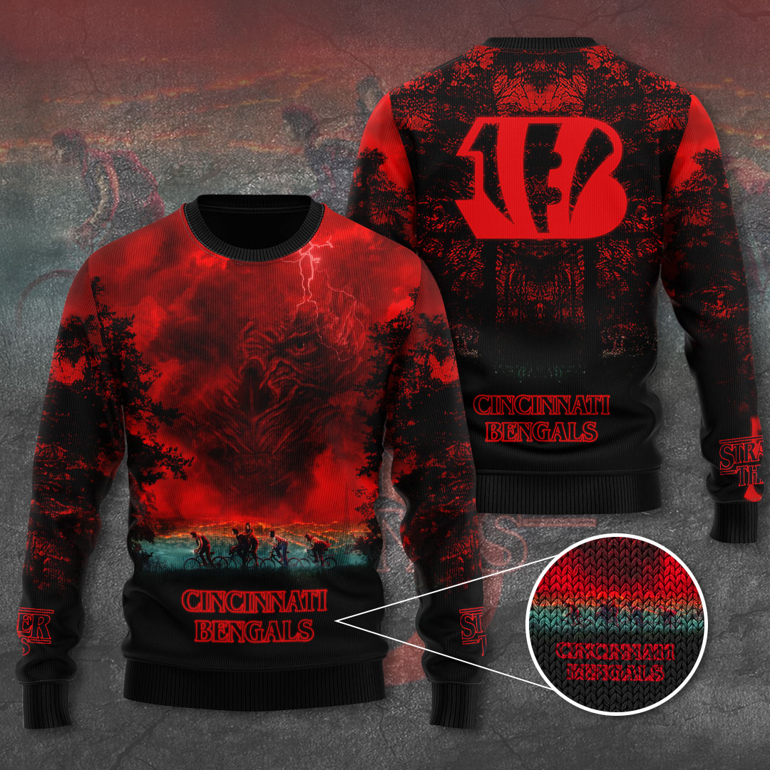 Cincinnati Bengals x Stranger Things Ugly Sweater – TANTN17505