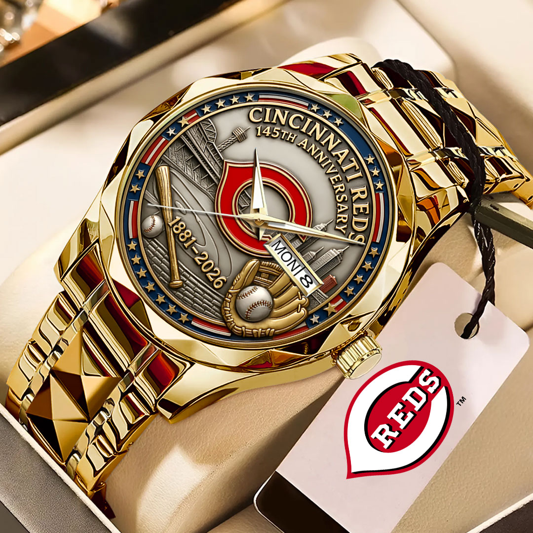 Cincinnati Reds 145th Anniversary Alloy Luxury Quartz Watch – HOATT15221