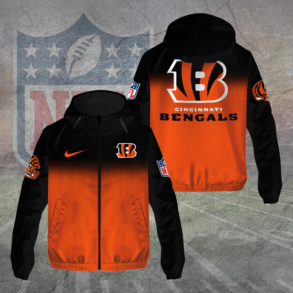 Cincinnati Bengals 3D Windbreaker Jacket – TANTN15736