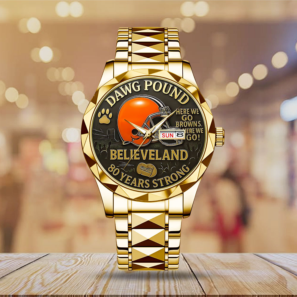 Cleveland Browns Alloy Luxury Quartz Watch – TANTN16834