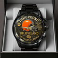 Cleveland Browns Black Stainless Steel Watch – TANTN16835