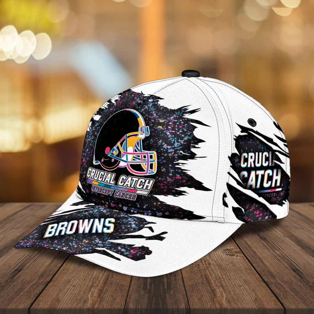 Cleveland Browns x Crucial Catch Intercept Cancer Classic Cap – MAITM12954