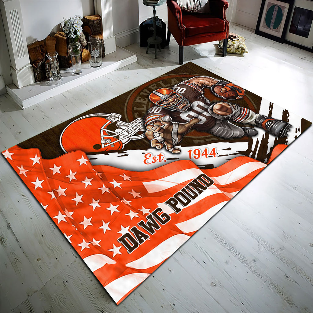 Cleveland Browns Rectangular Rug – HOATT13157