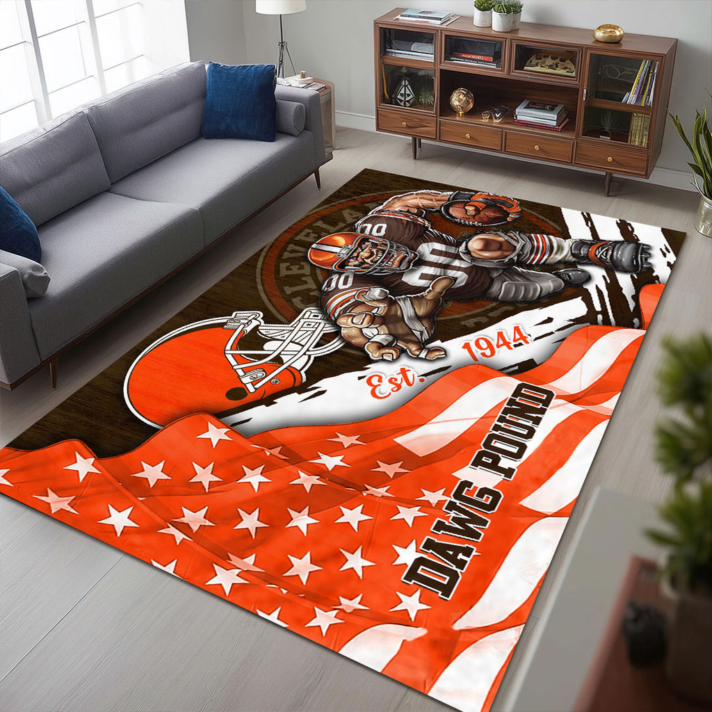 Cleveland Browns Rectangular Rug – HOATT13157