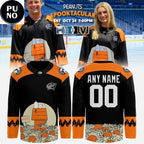 Columbus Blue Jackets 2026 Peanuts Spooktacular Halloween Night Personalized Hockey Jersey