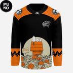 Columbus Blue Jackets 2026 Peanuts Spooktacular Halloween Night Personalized Hockey Jersey