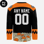 Columbus Blue Jackets 2026 Peanuts Spooktacular Halloween Night Personalized Hockey Jersey