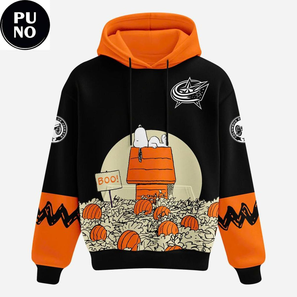 Columbus Blue Jackets x Peanuts Spooktacular Halloween Night 2026 Hoodie T-Shirt
