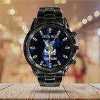 Personalized Crystal Palace FC Black Stainless Steel Watch – TANTN23558