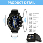 Personalized Crystal Palace FC Black Stainless Steel Watch – TANTN23558