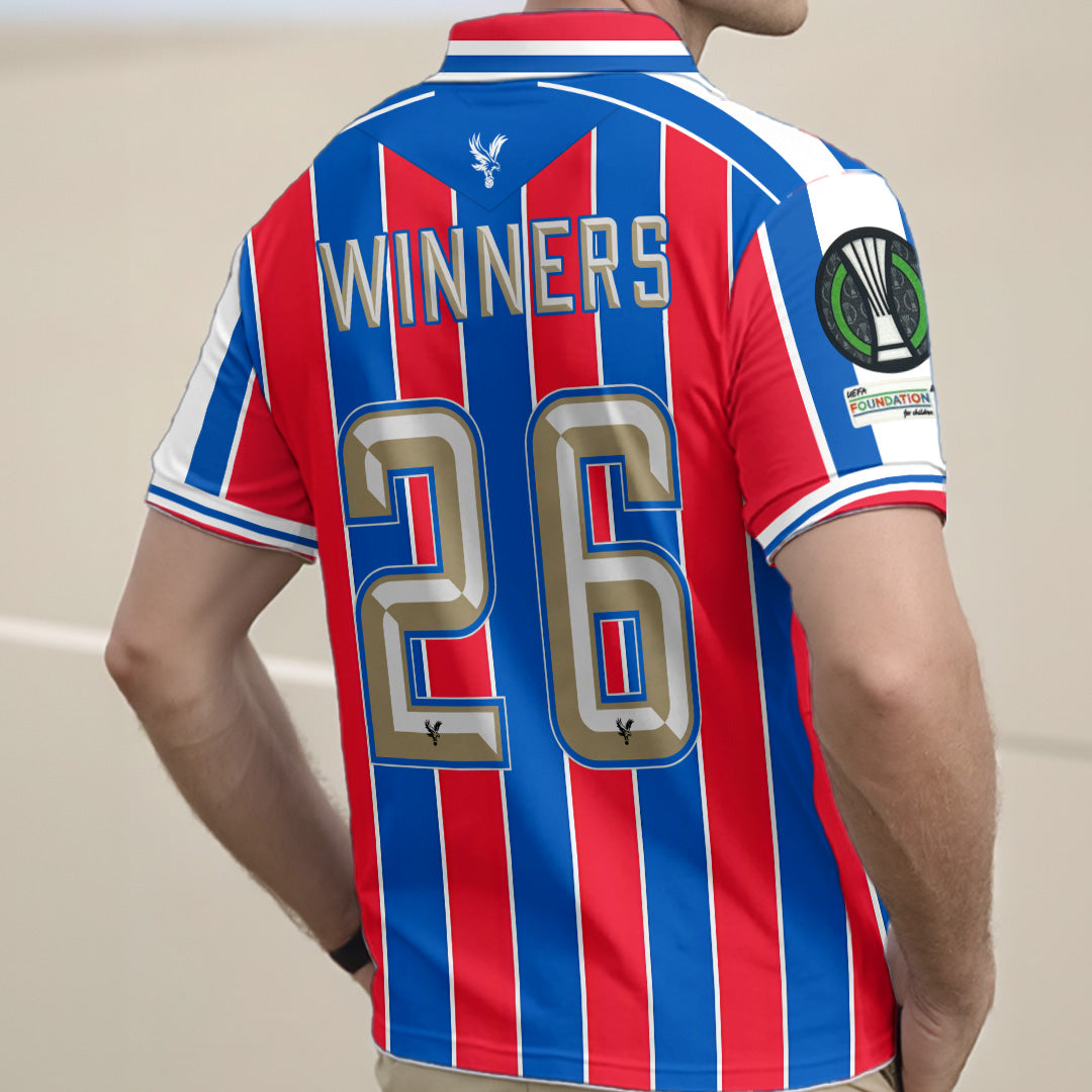 Crystal Palace FC UEFA Conference League Winners 2026 Zip Polo Shirt – TANTN23372