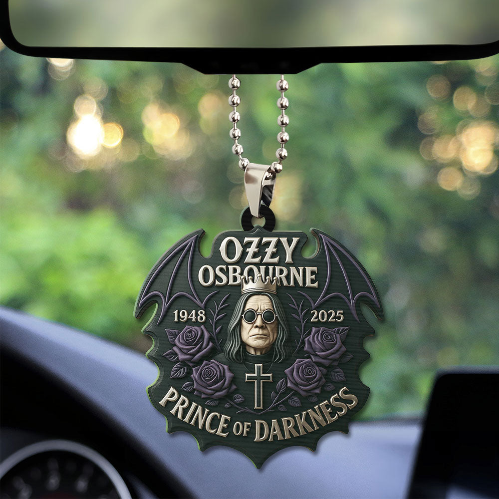 Ozzy Osbourne Custom Shape 1-sided Acrylic Car Ornament – TMTHU 134