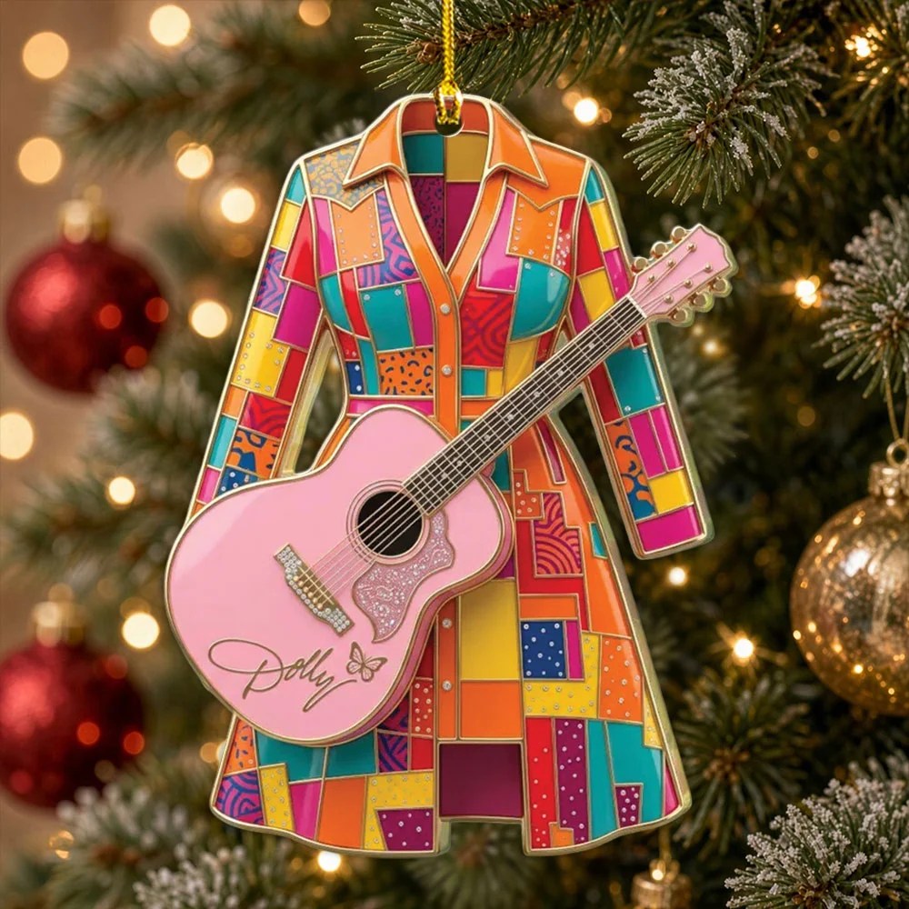 Dolly Parton Custom Shape 2-side Printed Acrylic Ornament – MAITM15297