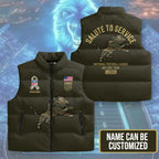 Personalized Detroit Lions x Salute To Service 3D Sleeveless Down Jacket – TMTHU1136