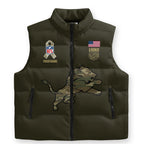 Personalized Detroit Lions x Salute To Service 3D Sleeveless Down Jacket – TMTHU1136