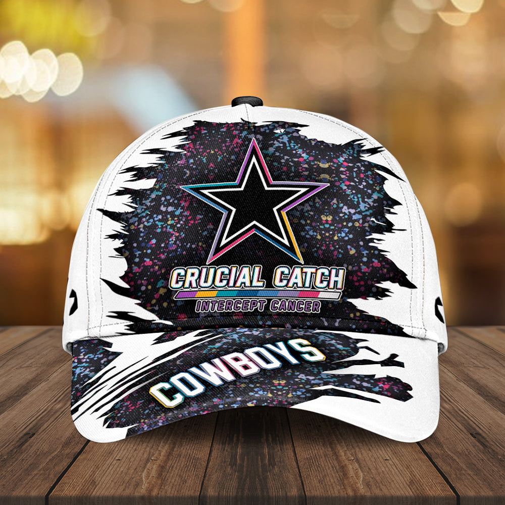 Dallas Cowboys x Crucial Catch Intercept Cancer Classic Cap – MAITM12955