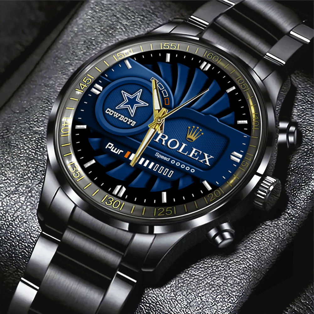 Dallas Cowboys x Rolex Black Stainless Steel Watch – MAITM6754