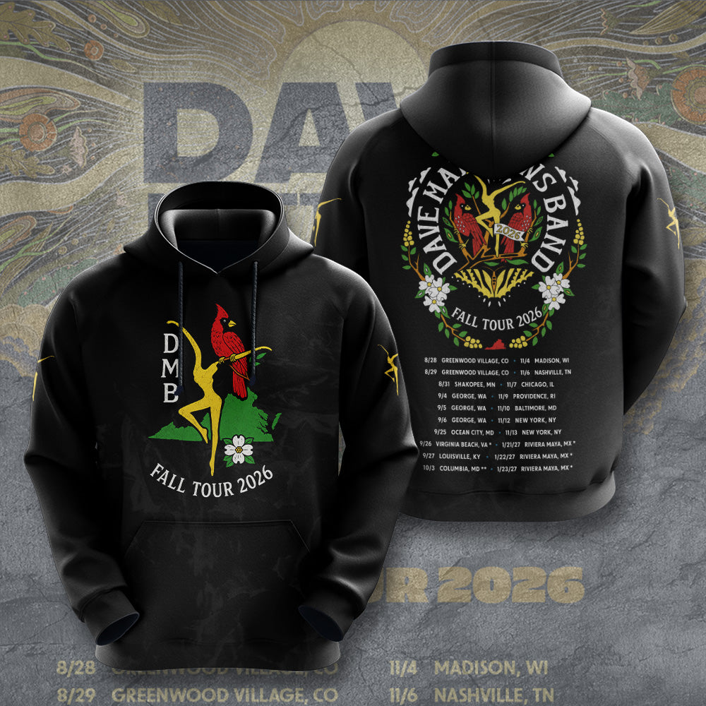 Dave Matthews Band 2026 Fall Tour 3D Apparel – GNE8109