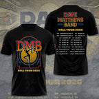Dave Matthews Band 2026 Fall Tour 3D Apparel – GNE8107