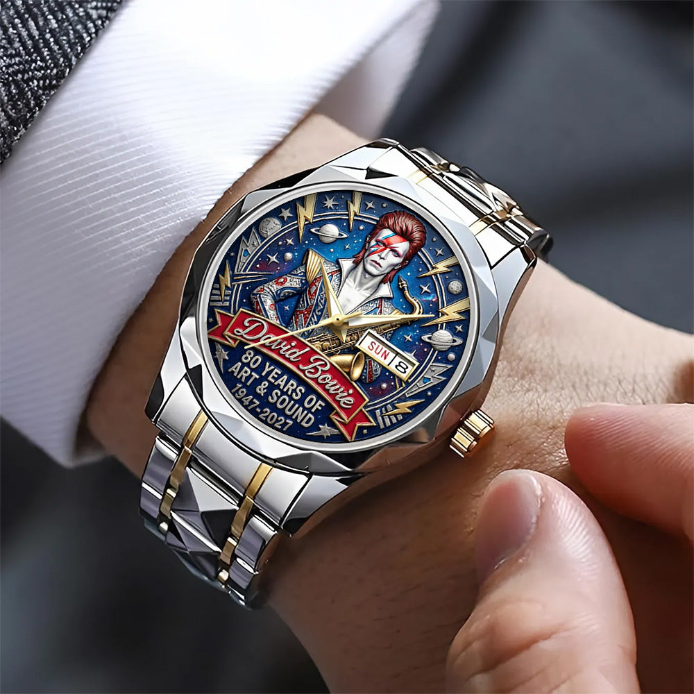 David Bowie Alloy Luxury Quartz Watch – TANTN20598