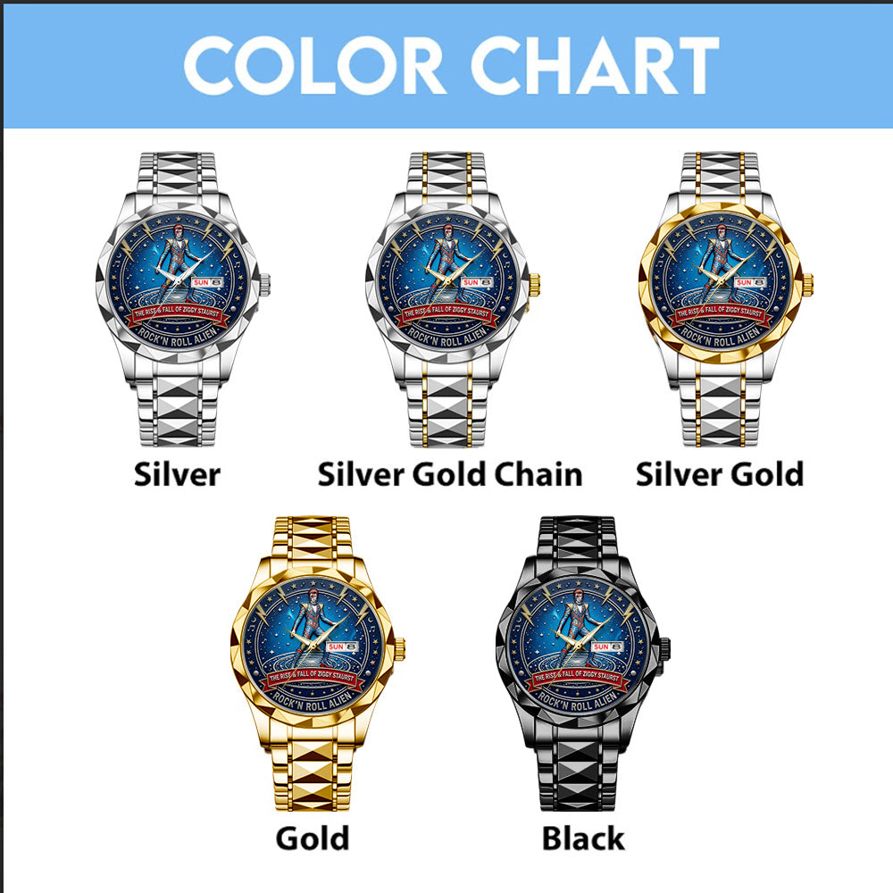 David Bowie Alloy Luxury Quartz Watch – TANTN20809