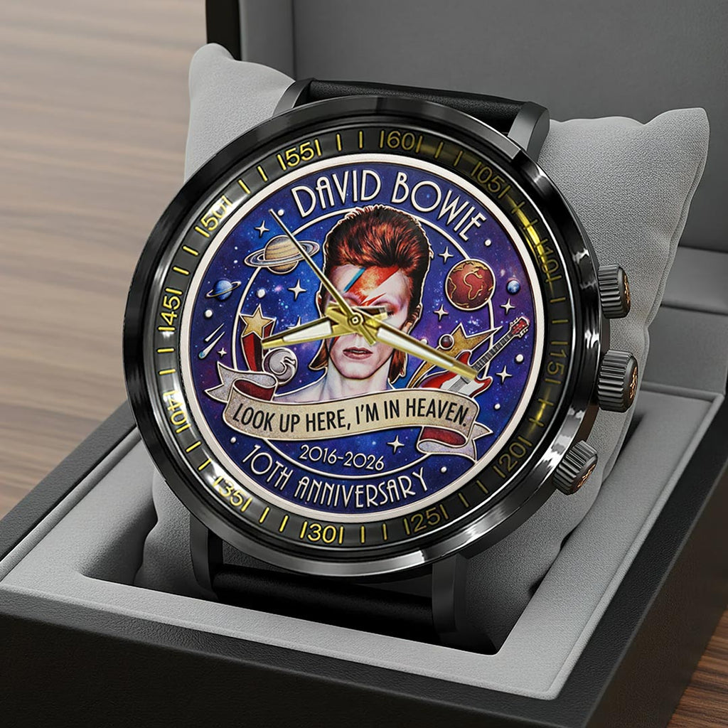 David Bowie Black Stainless Steel Watch – HOATT16103