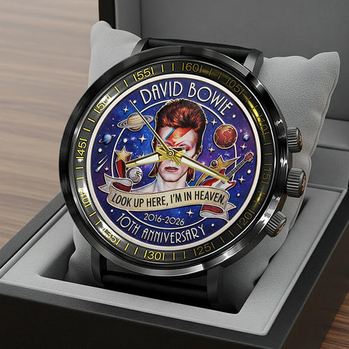 David Bowie Black Stainless Steel Watch – HOATT16103