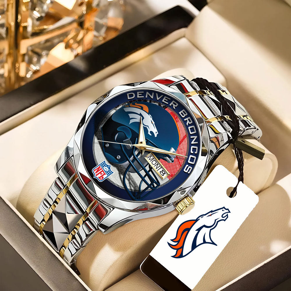 Denver Broncos Alloy Luxury Quartz Watch – TANTN16322