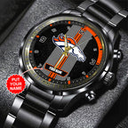 Personalized Denver Broncos Black Stainless Steel Watch – TANTN16012