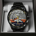 Denver Broncos Black Stainless Steel Watch – TANTN19406