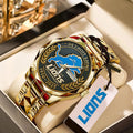 Detroit Lions 95th Anniversary Alloy Luxury Quartz Watch – MAITM12944