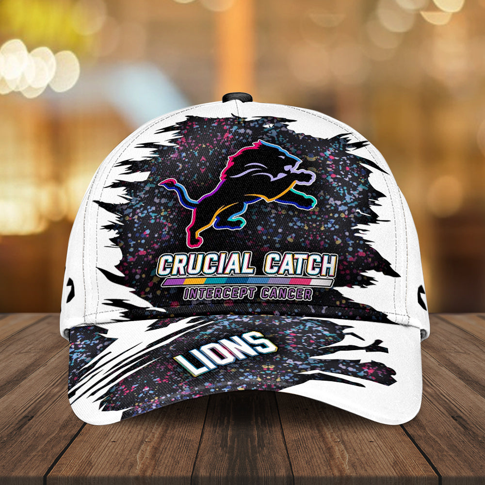 Detroit Lions x Crucial Catch Intercept Cancer Classic Cap – MAITM12957