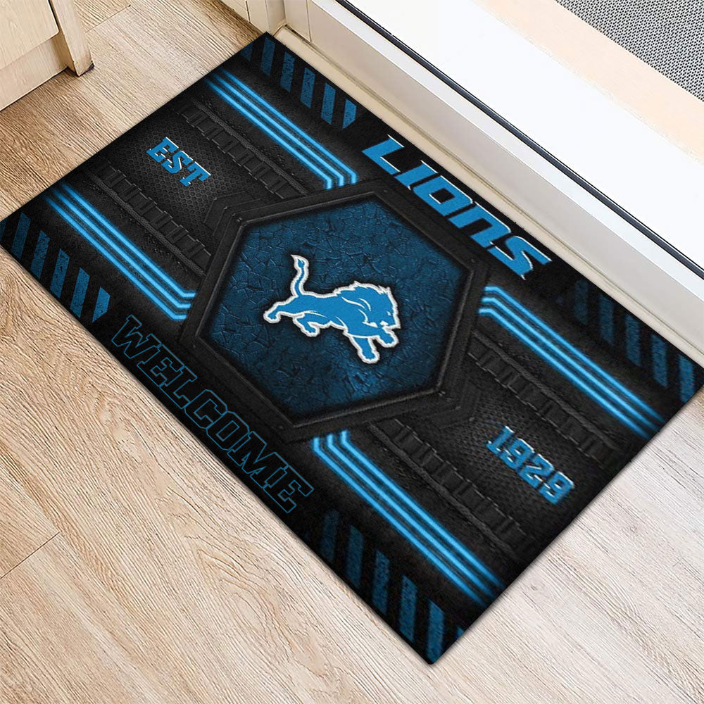 Detroit Lions Custom Doormat – MAITM13161