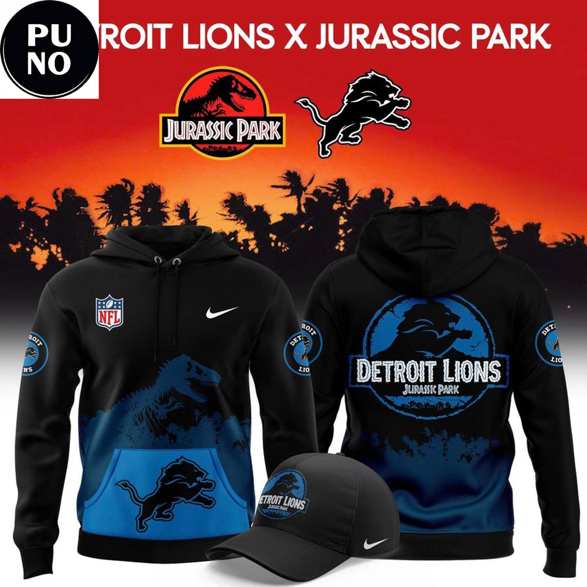Detroit Lions x Jurassic Park 2026 Hoodie T-Shirt