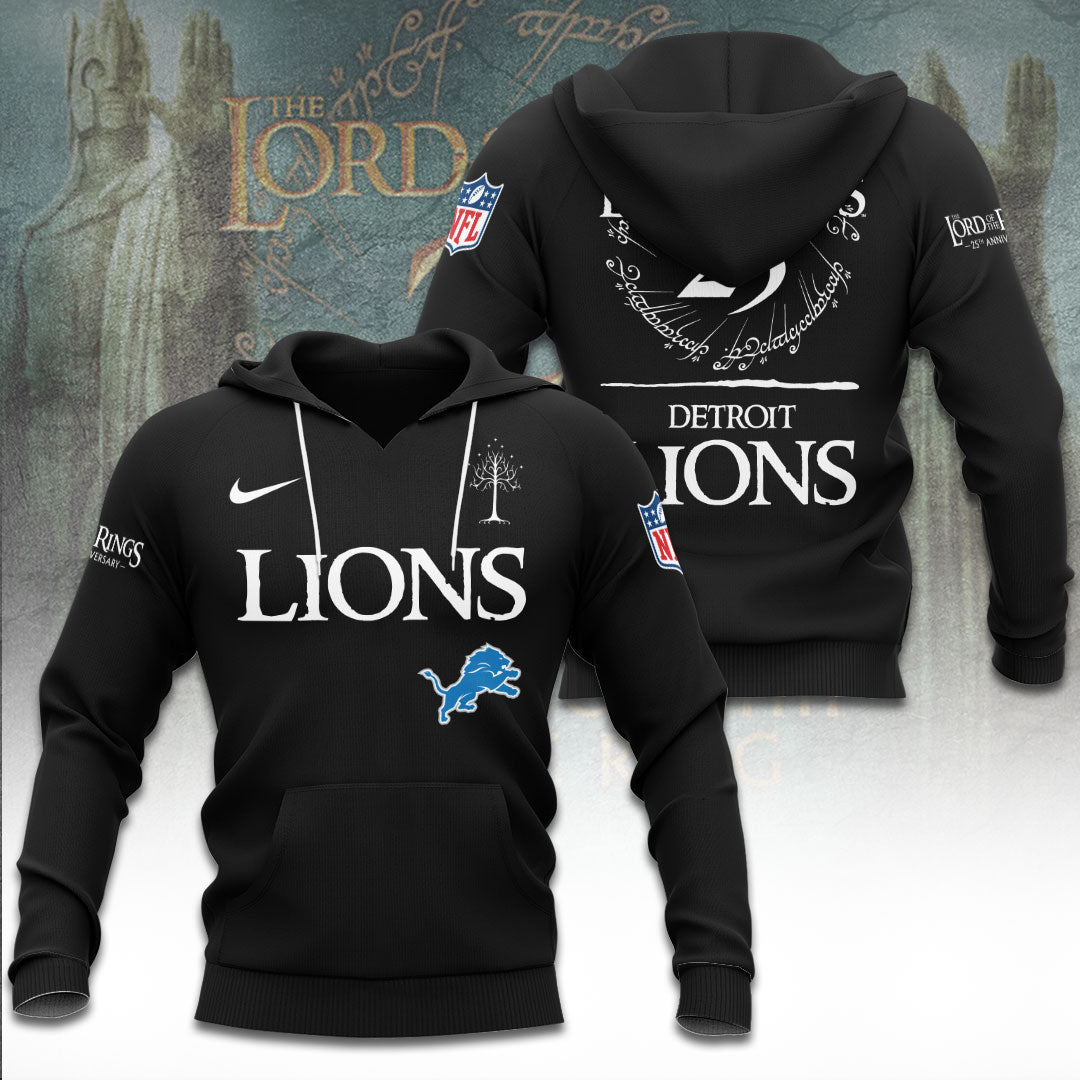 Detroit Lions x The Lord of The Rings 25 Years 3D Apparel – TANTN19563