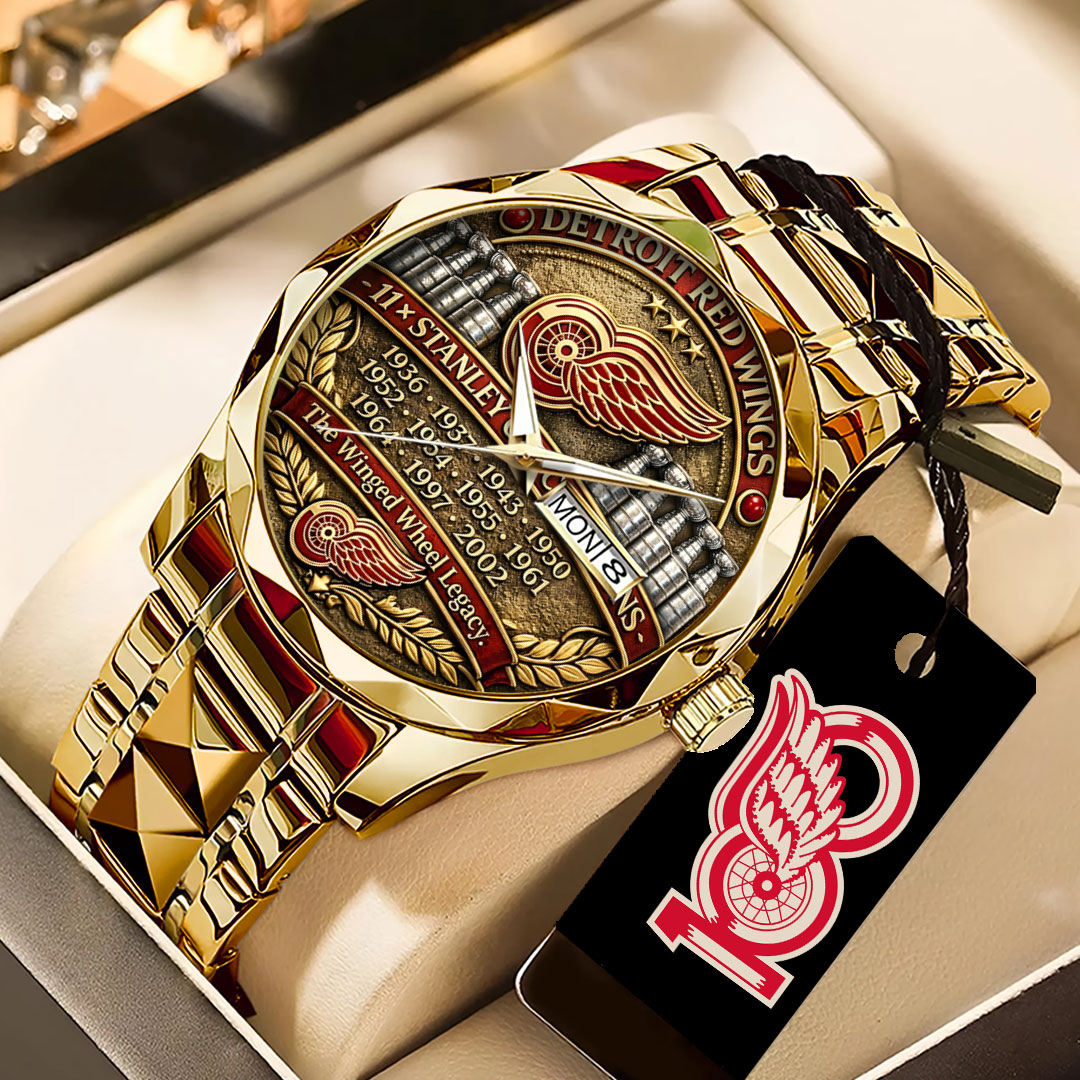 Detroit Red Wings 100th Anniversary Alloy Luxury Quartz Watch – TANTN21497