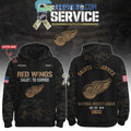 Detroit Red Wings Salute To Service Veterans Day Hoodie Shirt