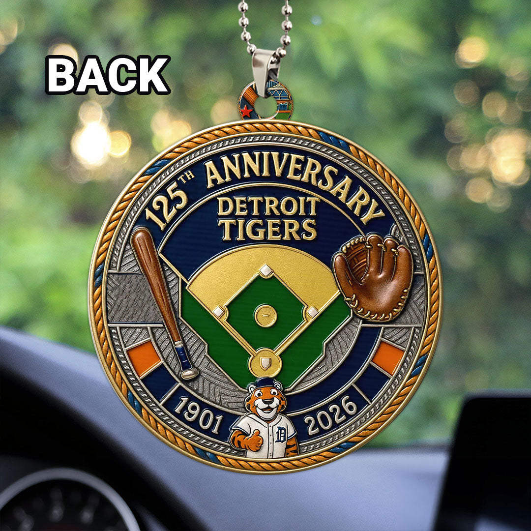 Detroit Tigers Custom Shape 2-sided Acrylic Car Ornament – HOATT13498