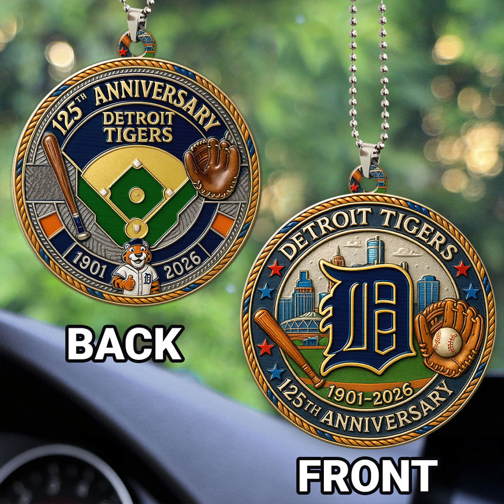 Detroit Tigers Custom Shape 2-sided Acrylic Car Ornament – HOATT13498