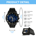 Detroit Tigers Black Stainless Steel Watch – MAITM13432