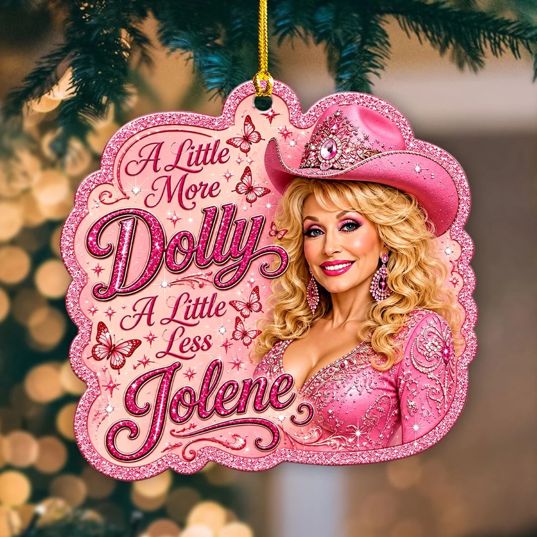 Dolly Parton Custom Shape 2-side Printed Acrylic Ornament – HOATT20812