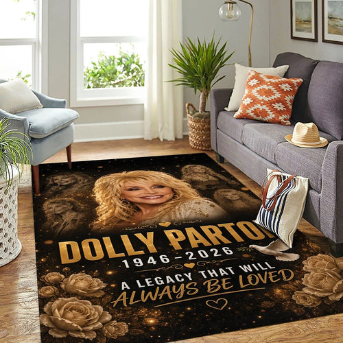 Dolly Parton Rectangular Rug – TMTHU9249