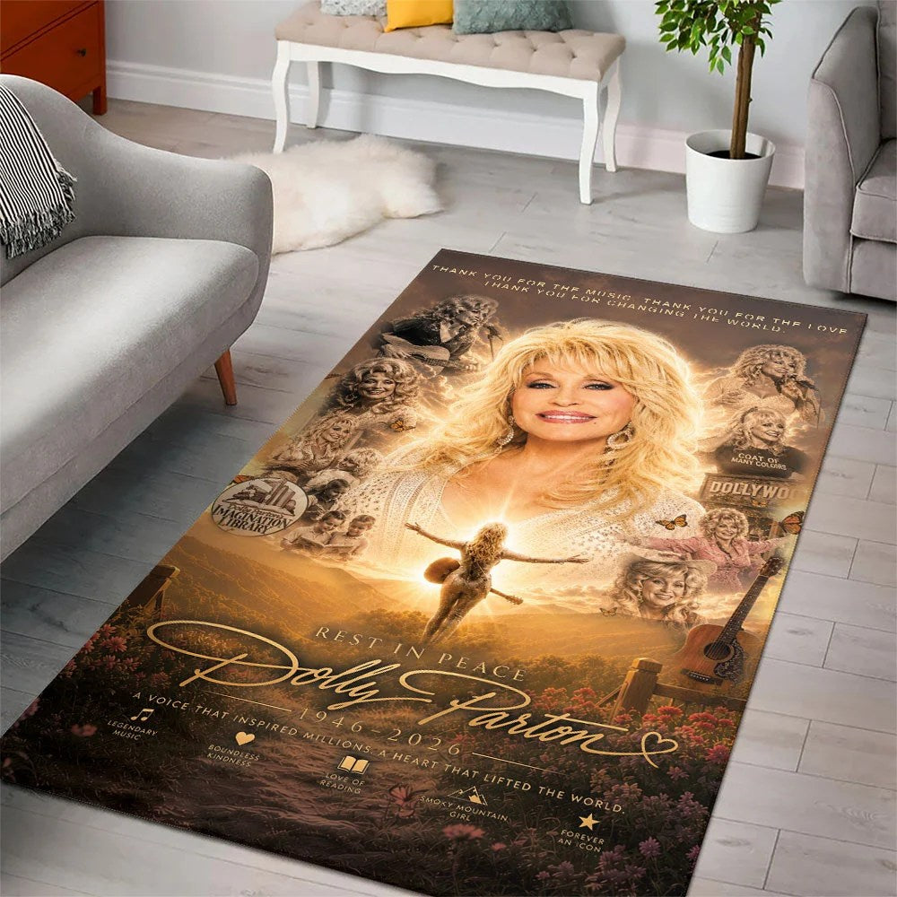 Dolly Parton Rectangular Rug – TMTHU9250