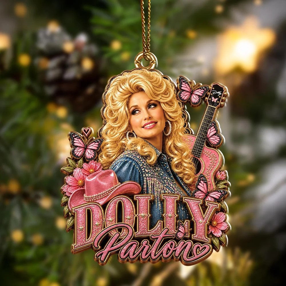 Dolly Parton Custom Shape 2-side Printed Acrylic Ornament – HOATT20813