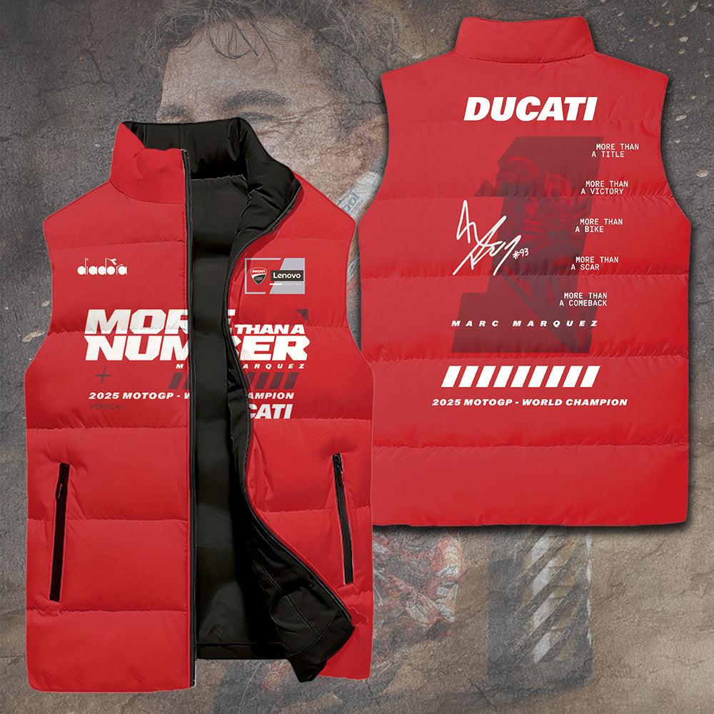 Ducati Lenovo Team x Marc Márquez 3D Sleeveless Down Jacket – TANTN16964