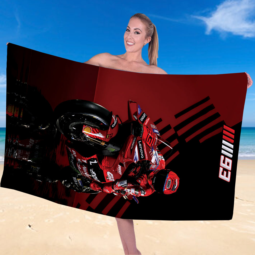 Ducati Lenovo Team x Marc Márquez Rectangle Beach Towel – TANTN 11549