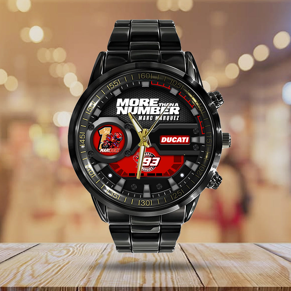 Ducati Lenovo Team x Marc Márquez Black Stainless Steel Watch – TANTN17128