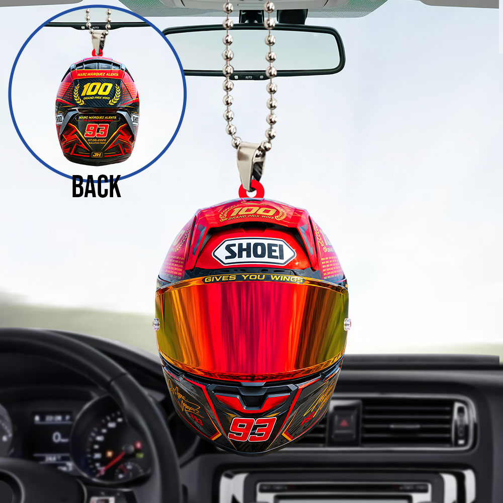 Ducati Lenovo Team x Marc Márquez Custom Shape 2-sided Acrylic Car Ornament – TANTN23509